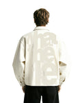 Flex Star Cream Long Sleeve Denim Shirt