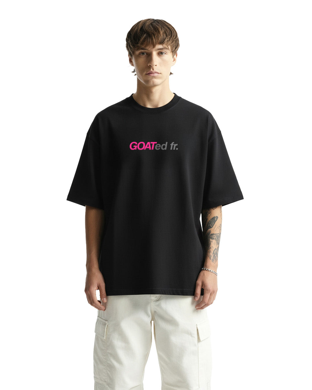 Goat Breakfast Black Heavyweight T-shirt