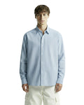 Basic Blue Striped Shirt