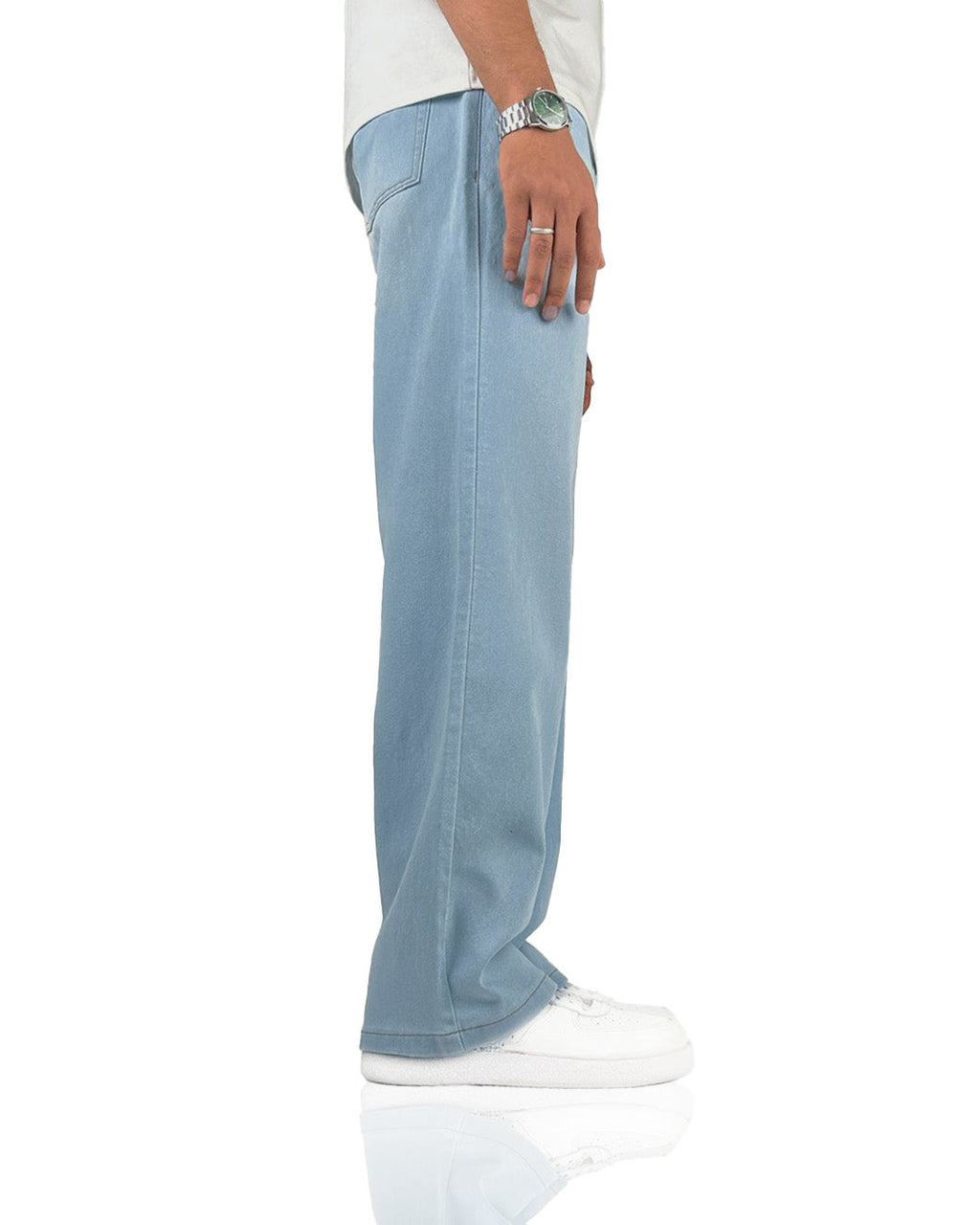 Ice Blue Straight Cut Jeans