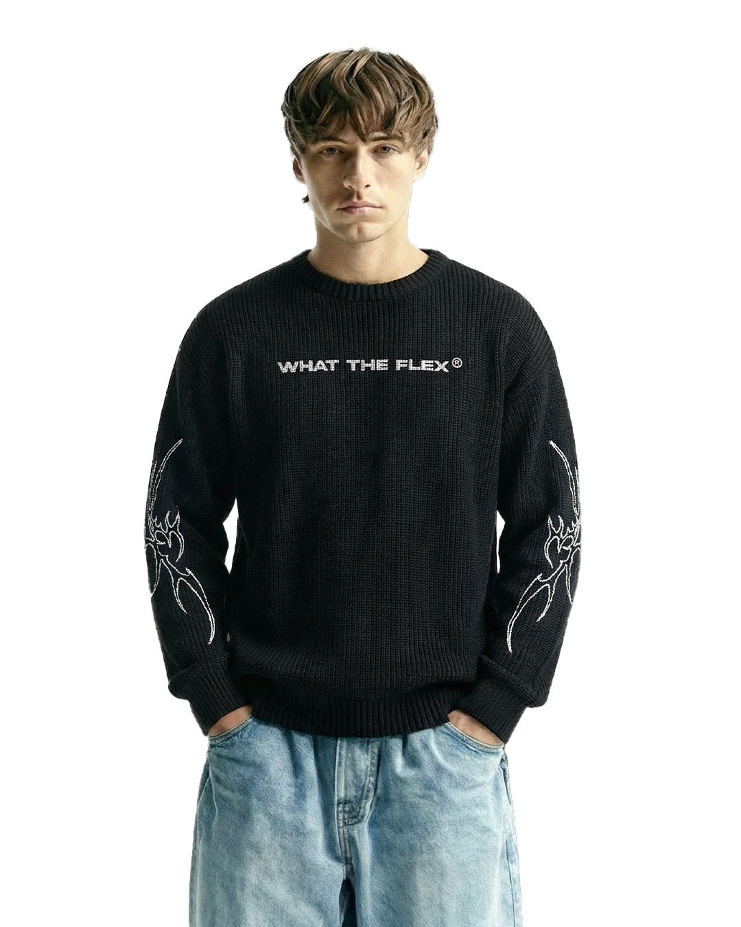 Night Born Full Sleeves Knit T-Shirt