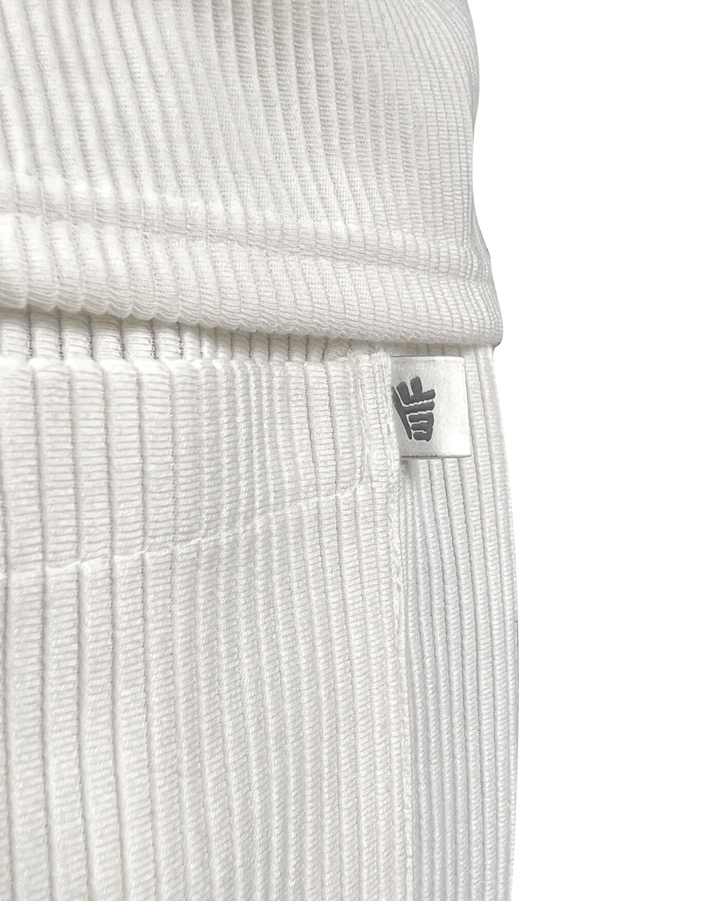 Cream Ribbed Pants