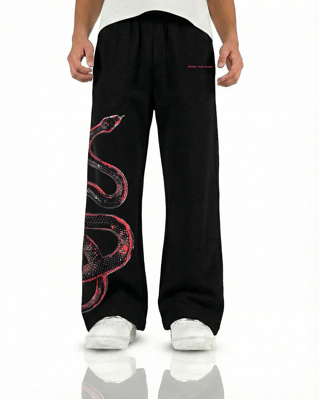 Venom Black Cotton Pants
