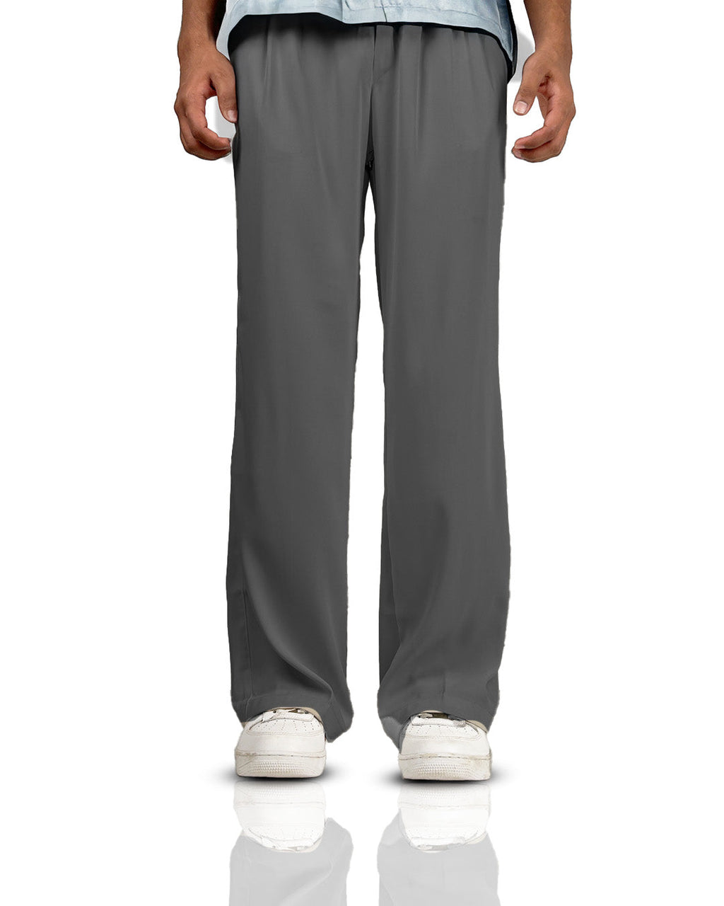 Dark Grey Classic Korean Pants