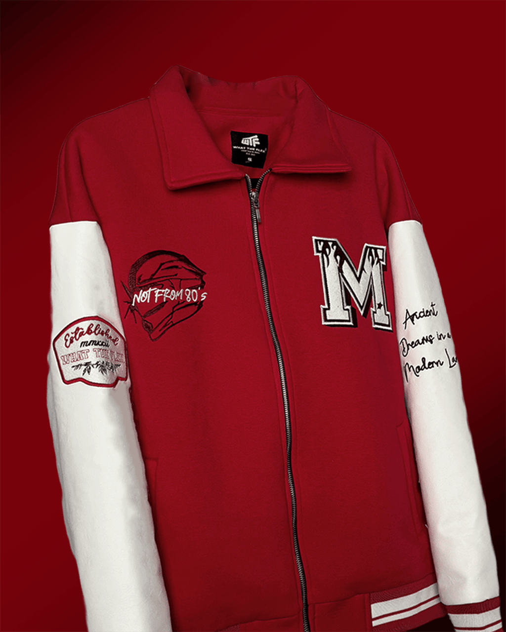 Young Forever Red Varsity Jacket